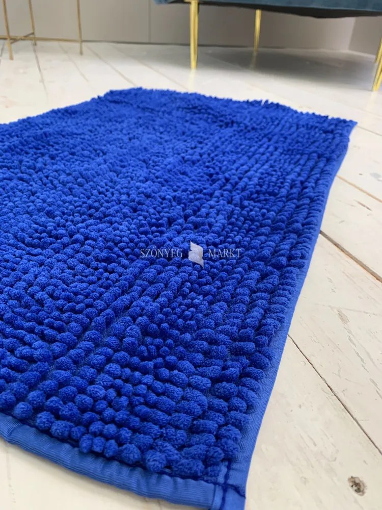 Textil kék (blue) fürdőszobai szőnyeg 50x80 cm