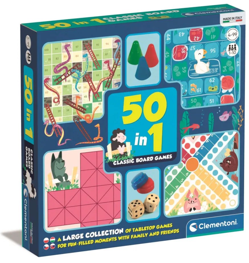 Klasszikus Game Night játékgyűjtemény 50 az 1-ben