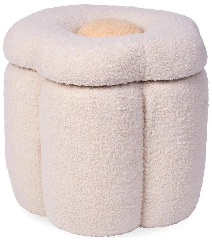 Childhome - Taburet FLOWER átm. 35 cm krémes