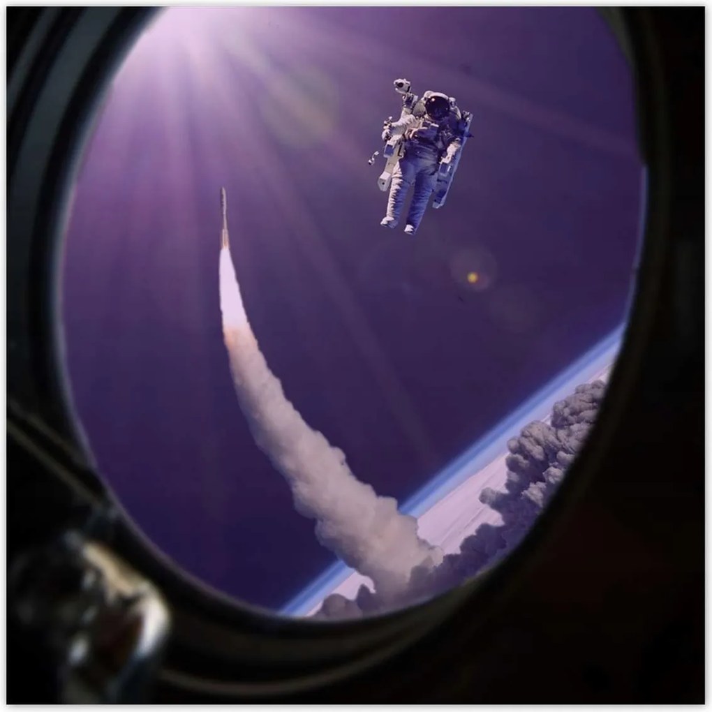 Poszterek 140x140 Űrhajó ablak