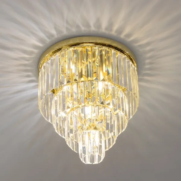 Brilagi - LED kristály mennyezeti lámpa MOZART 5xE14/40W/230V aranyszínű