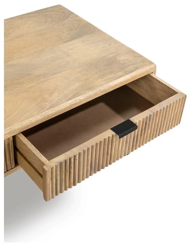 Natúr színű mangófa dohányzóasztal 60x120 cm Mundra – MOME