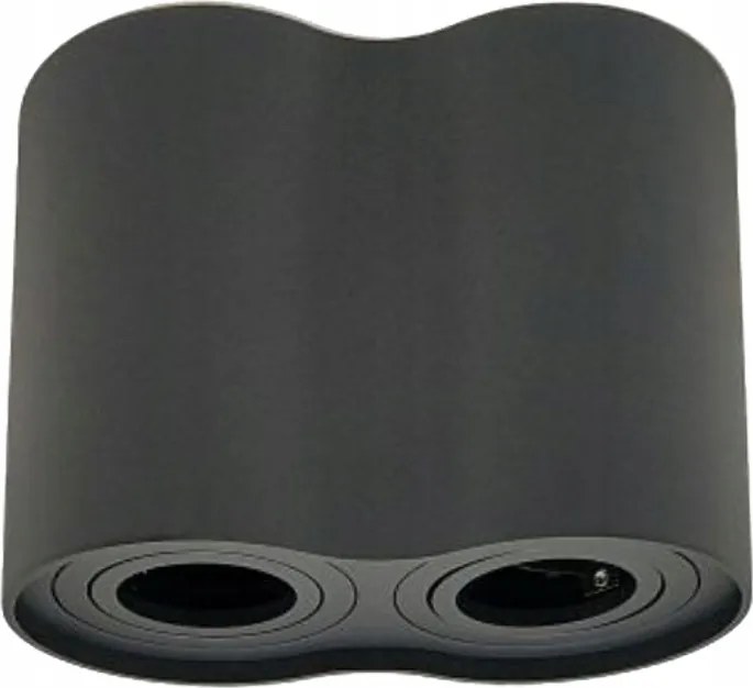 Led Mennyezeti Lámpa Dupla Halogén Falra szerelhető 35W GU10 Fekete