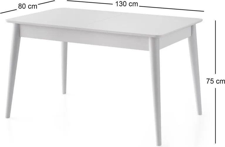 Lotus étkezőasztal, 130 cm – TR974NMB2212