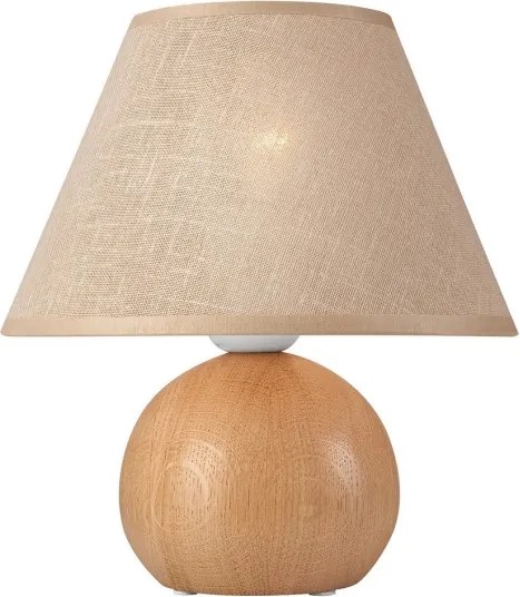 Asztali lámpa JUTA 1xE27 / 60W / 230V tölgy / bézs