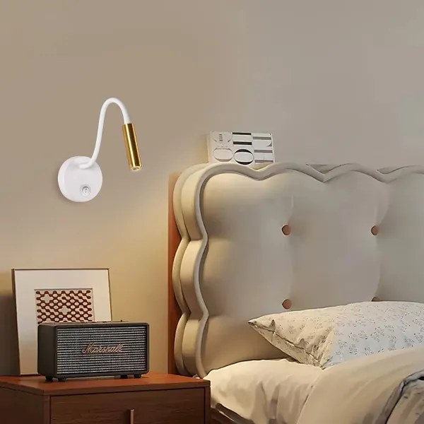 Brilagi - LED Rugalmas fali lámpa MAYA LED/3W/230V 4000K fehér/arany