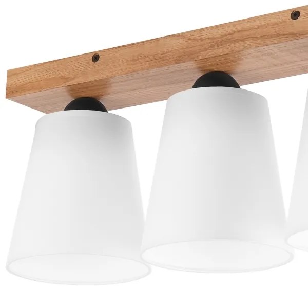 Felületre szerelhető csillár LULA 3xE27/60W/230V tölgy