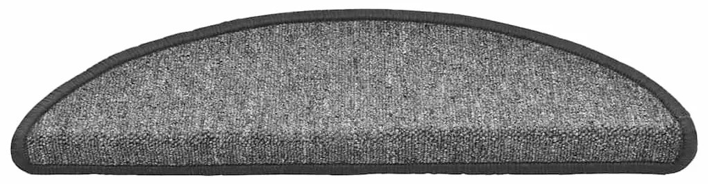 30 db sötétszürke lépcsőszőnyeg 56x17x3 cm