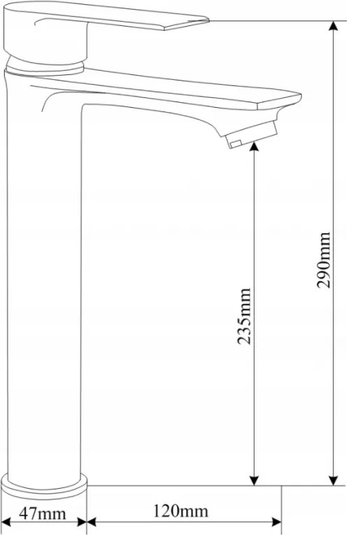 Mexen ROYO - Magas mosdócsaptelep, Arany, 72210-50
