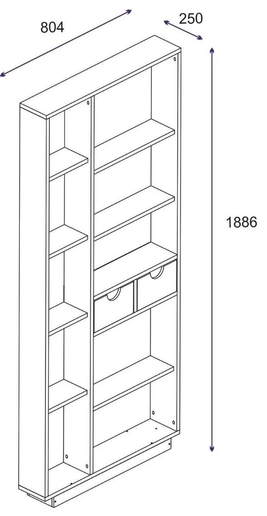 Regál Mubede (tölgy) . 1093001