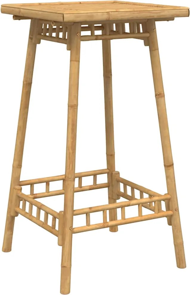 vidaXL bambusz kültéri bárasztal négyzet alakú 55x55x100 cm
