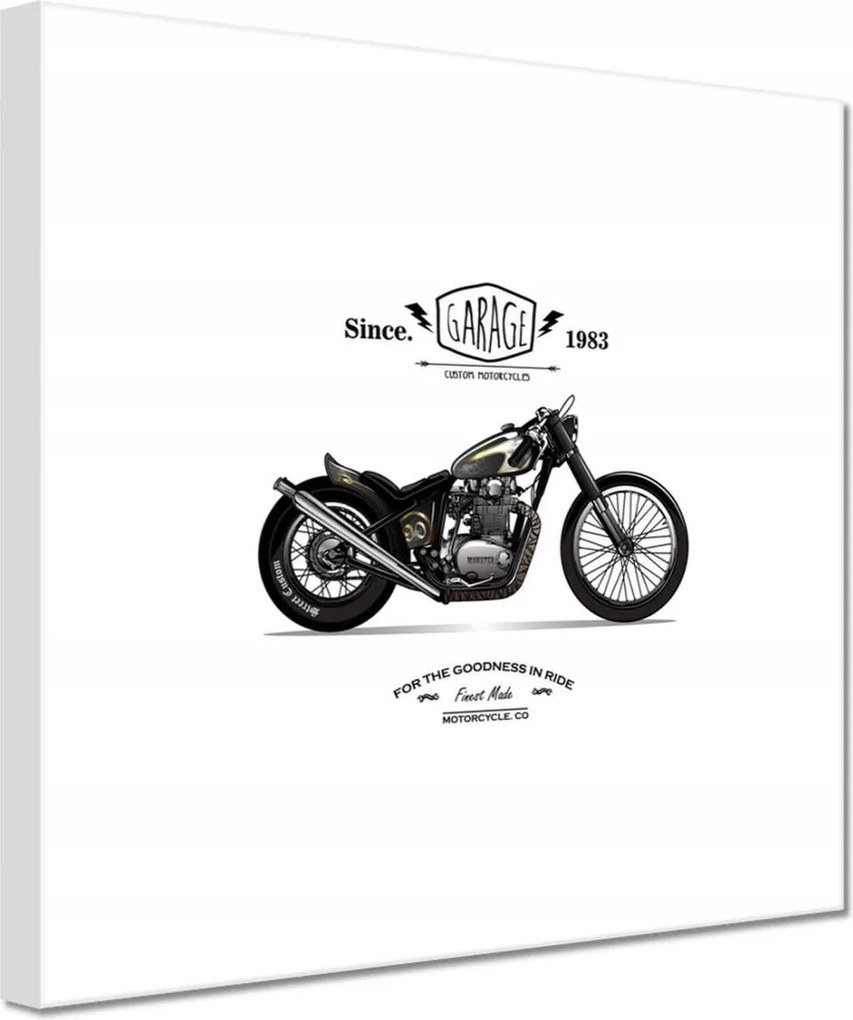 Vászonkép 60x60 Motorkerékpár Antik Vintage