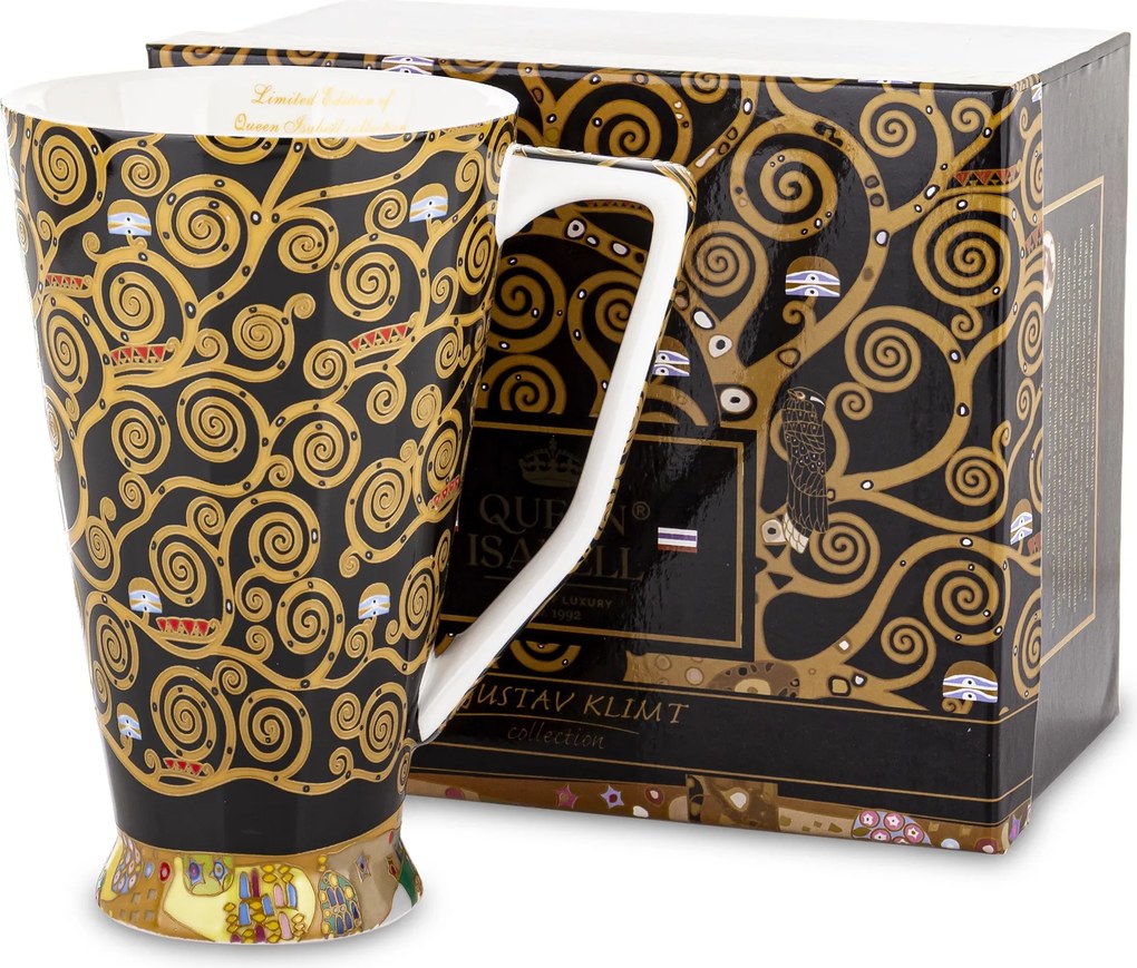 Porcelán bögre 500 ml „Az élet fája” Gustav Klimt