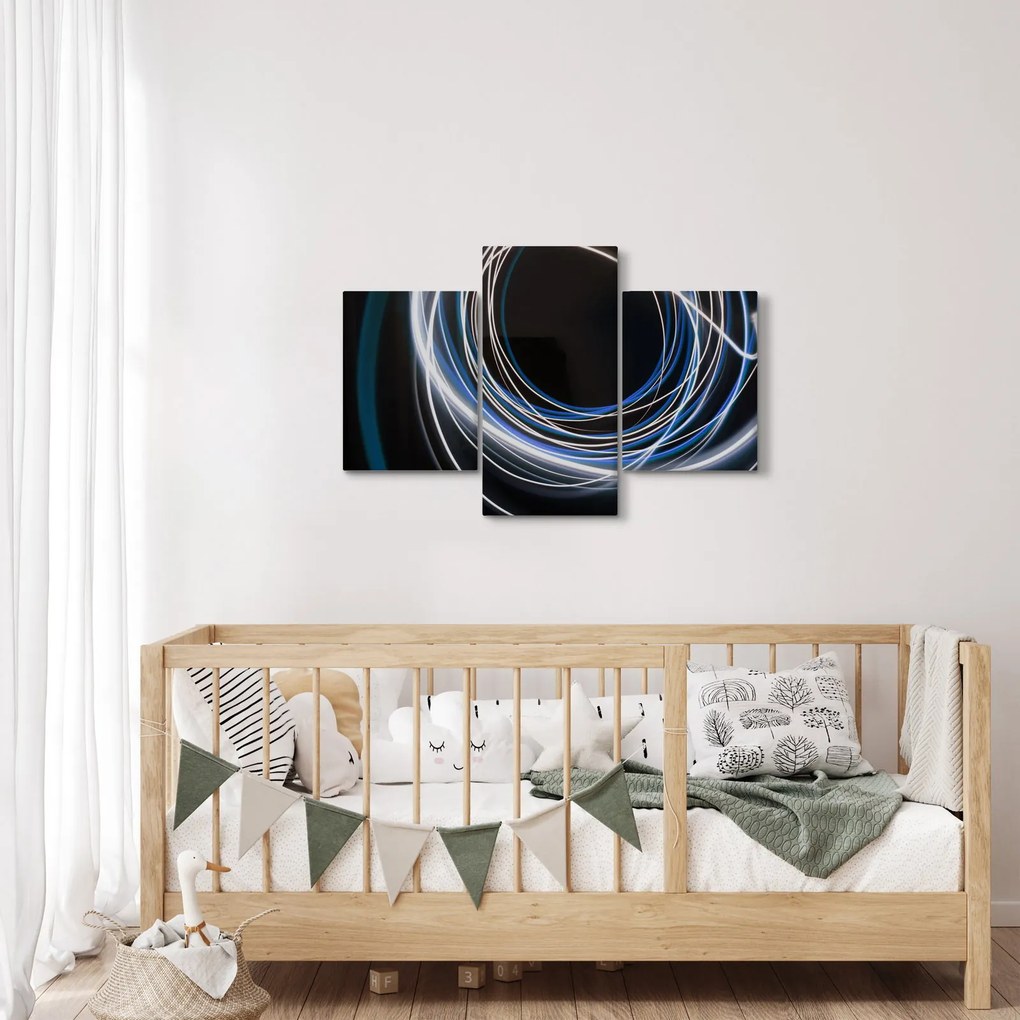 Kék vonalak képe (90x60 cm)