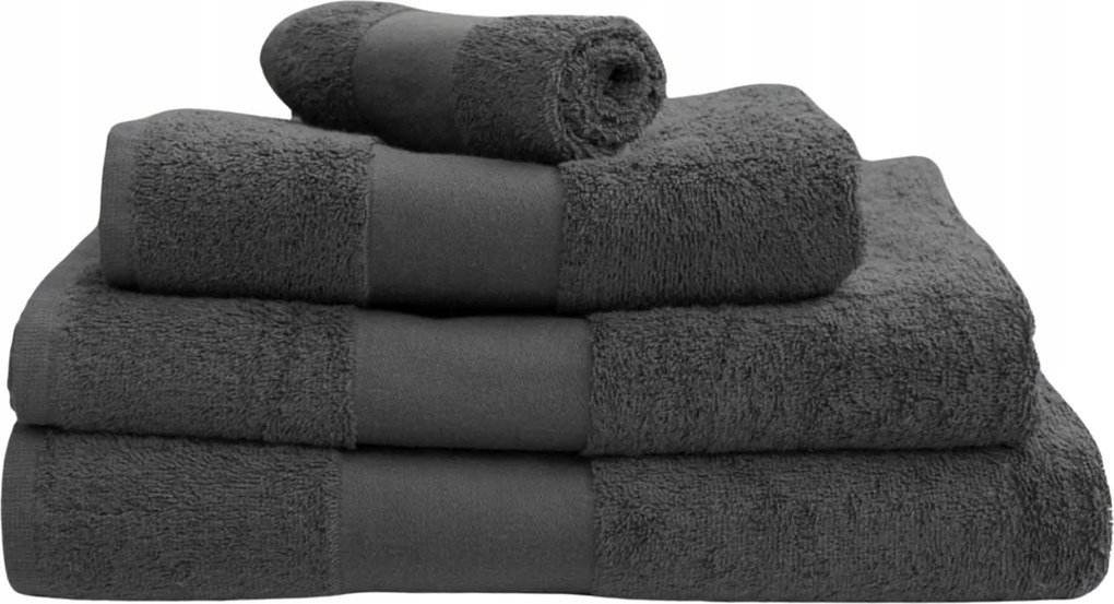 Frottír törölköző Pamut 450g 50 Szín 30x50 Szürke Charc