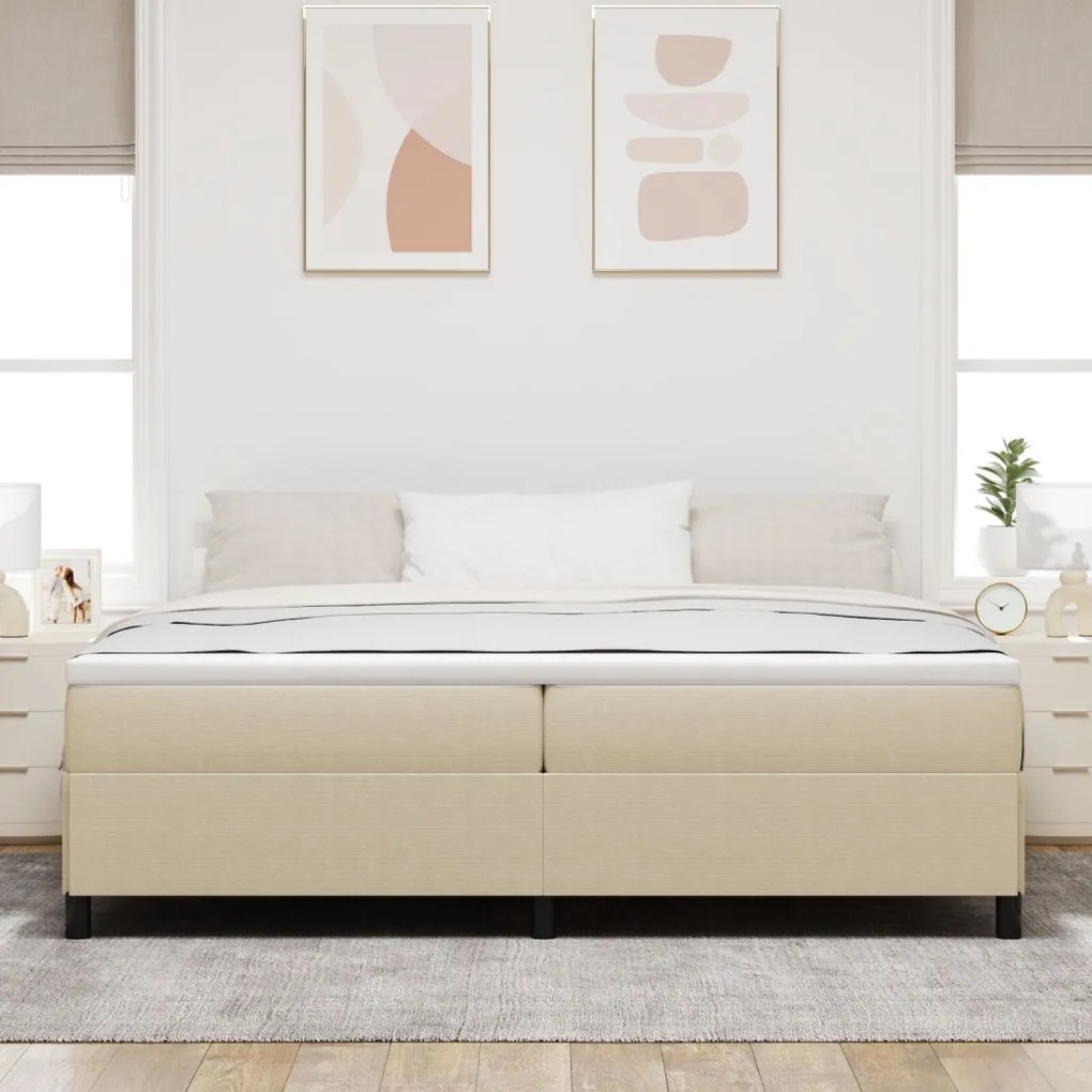 Ágykeret Világosszürke Zöld 200x200 cm Bordás Szövet