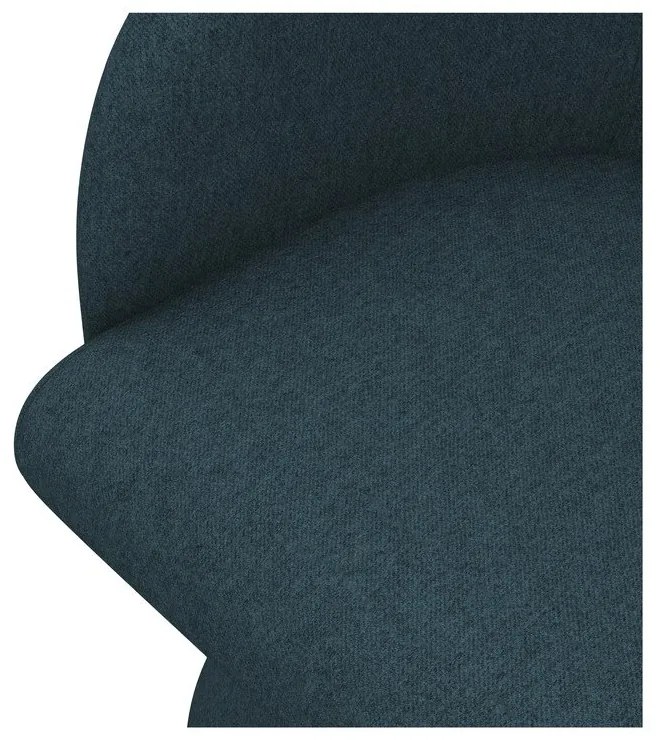 Petróleum színű kárpitozott étkezőfotel Kanoa – Makamii