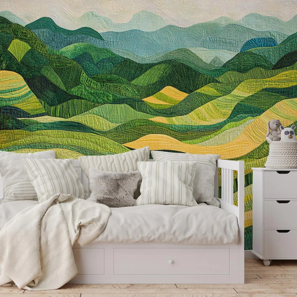 Fotótapéta - Absztrakt rizsföldek (147x102 cm)