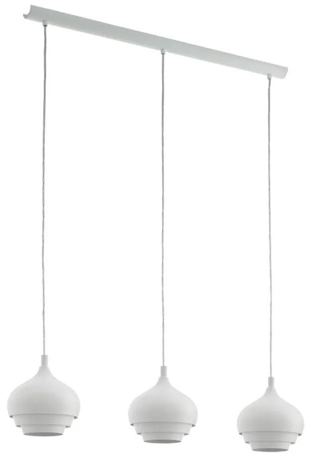 Eglo 97213 - CAMBORNE kábeles csillár 3xE27/60W/230V fehér
