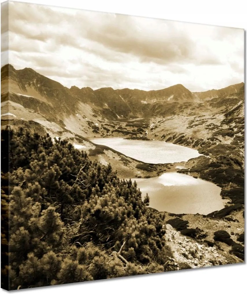 Vászonkép 30x30 Tátra Lengyel hegyek Kilátás