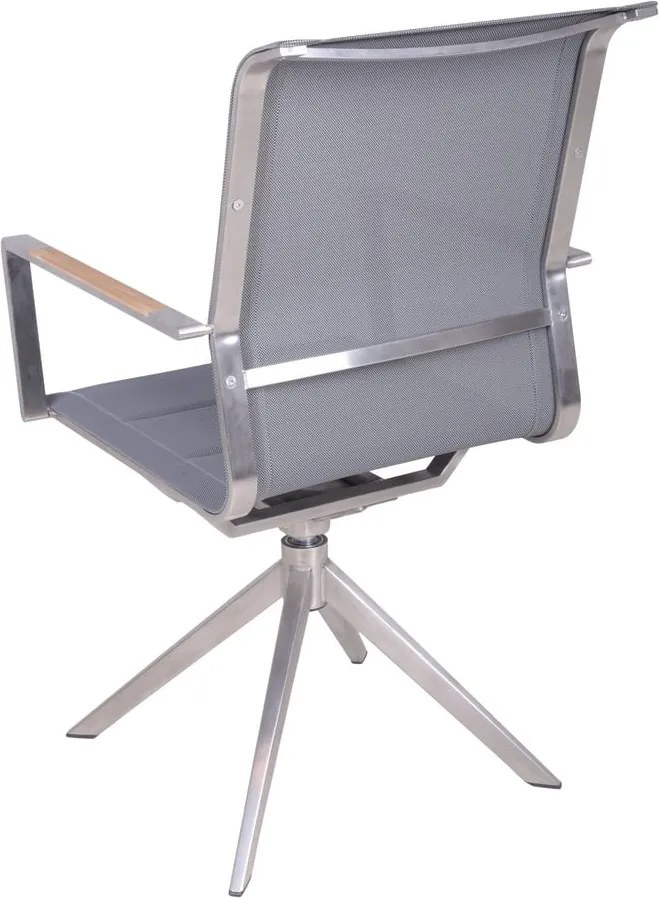 Szürke fém kerti szék Salida – Garden Pleasure