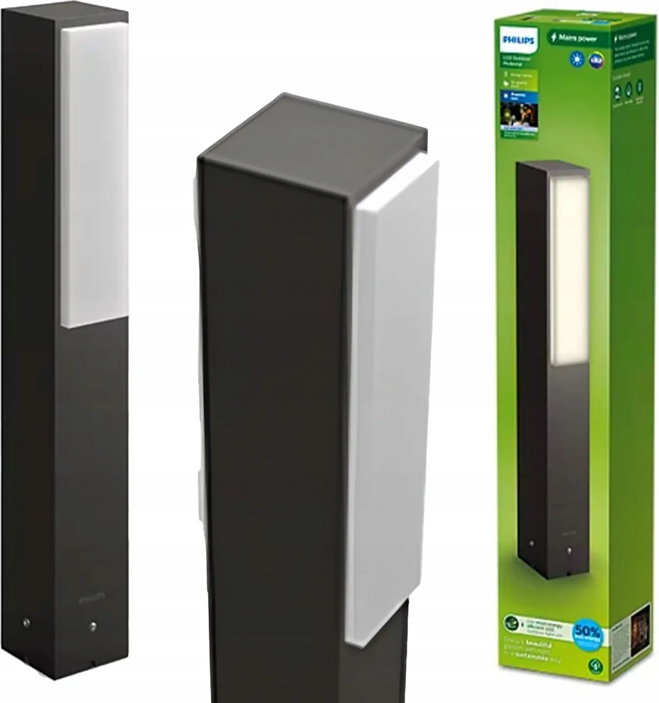 LED-es kerti lámpa Stratosphere 3,8W 4000K IP44 antracit Philips