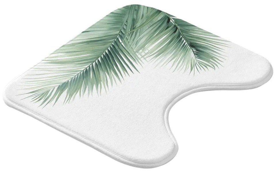 Fehér-zöld fürdőszobai kilépő WC-hez 45x45 cm Havane – douceur d'intérieur