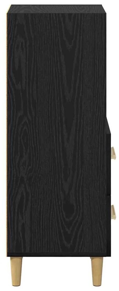 Széf fiókkal Musta tammi 34 x 34.5 x 90 cm Faanyag