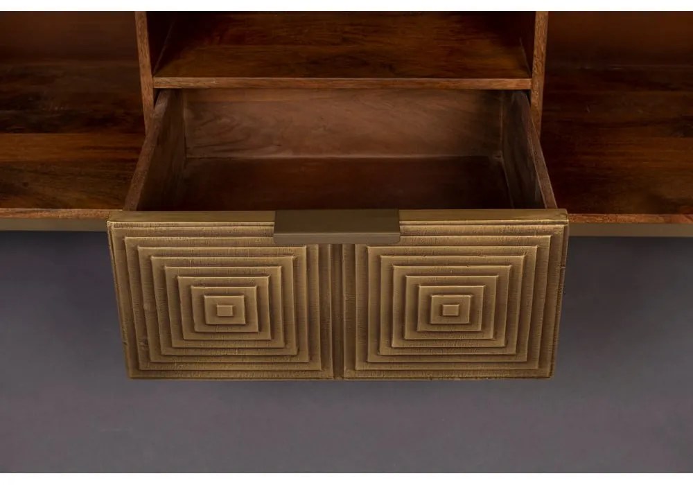 Aranyszínű mangófa TV-állvány 40x60 cm Volan – Dutchbone