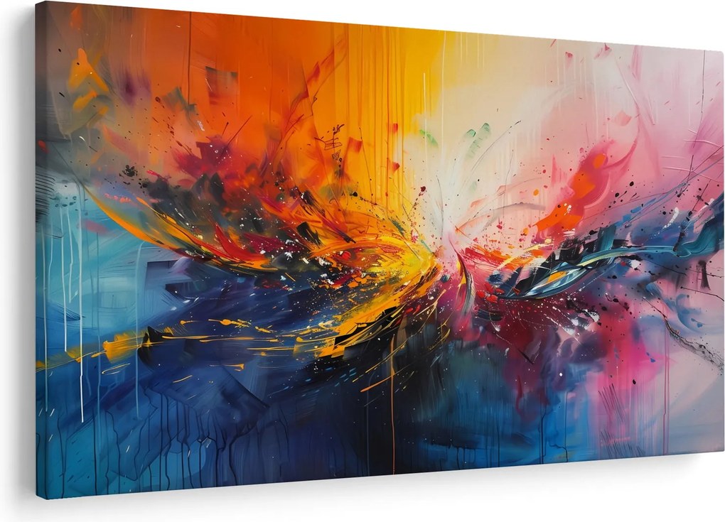 Kép - Színes absztrakció (90x60 cm)