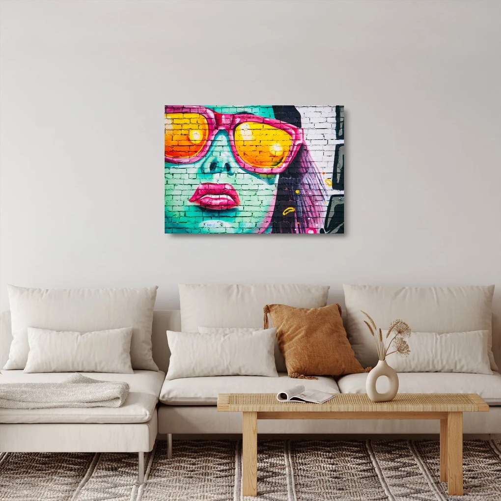 Kép - Falfirka (üvegen) (70x50 cm)
