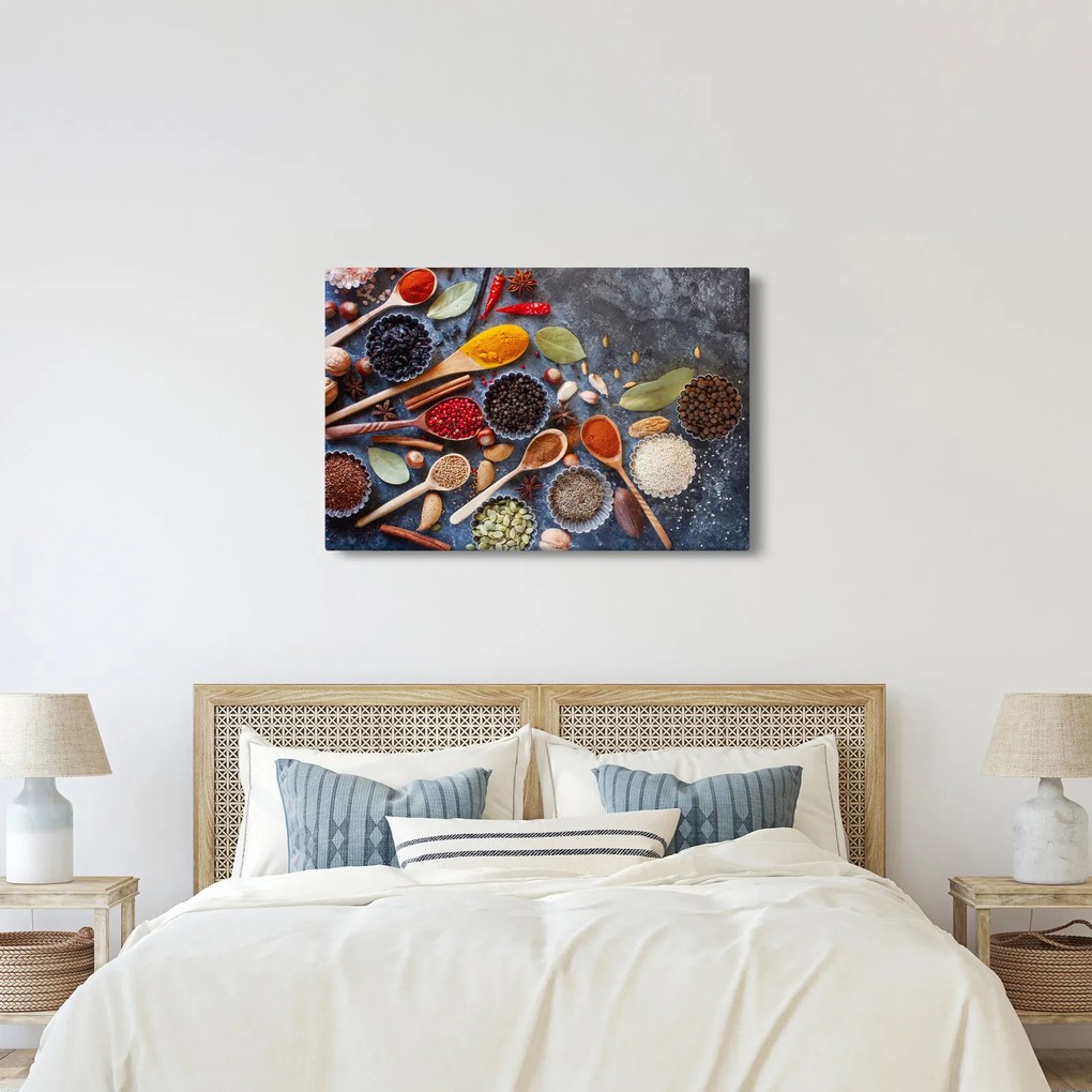Kép - Fűszerek (90x60 cm)