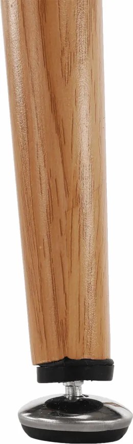 Bárasztal, fekete/tölgy, átmérő 60 cm, IMAM