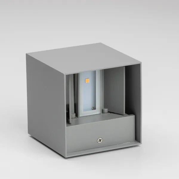 Brilagi - LED Kültéri fali lámpa CUBE LED/6W/230V szürke IP54