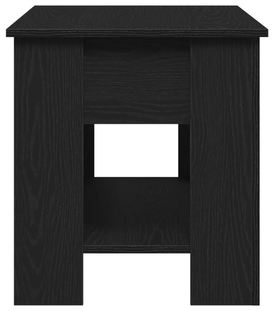 Fekete Tölgy Kávézóasztal - 101x49x52 cm Műanyagból készült