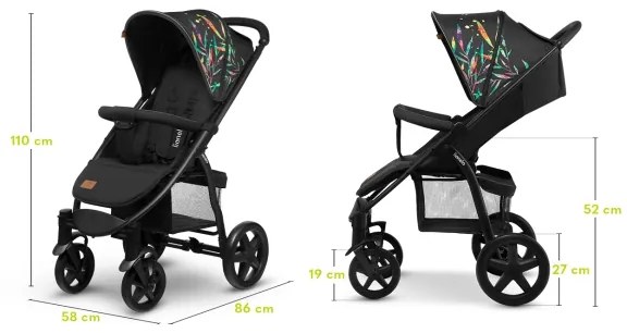 Lionelo - Babakocsi ANNET PLUS fekete