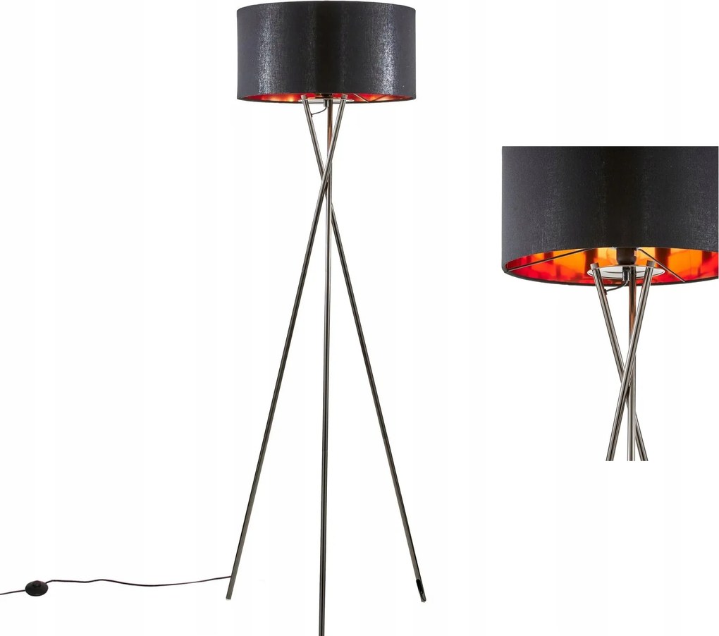 Modern Állólámpa Háromlábú Padló 154 cm Lámpabúra 45cm