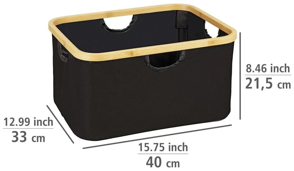 Textil tárolókosár szett 2 db-os Ecori – Wenko