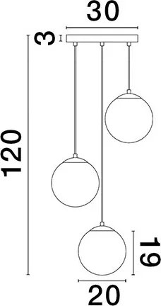 NOVALUCE 9028841 VITA Többágú Függesztett Lámpa E27 IP20