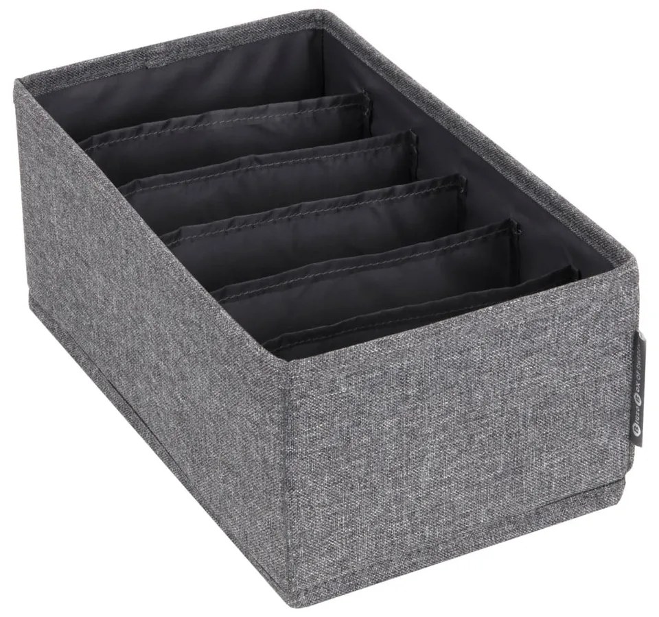 Drawer szürke rekeszes fiókrendszerező, 16,5 x 11 cm - Bigso Box of Sweden