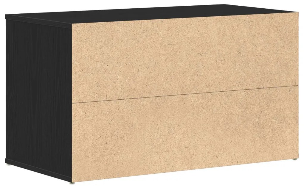 Fészek Pad Fekete Tölgy 80x40x45 cm Mérnöki Fa