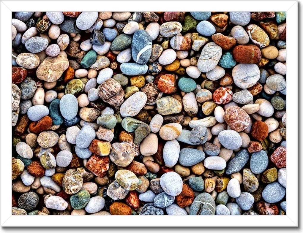 Poszterek keretben 40x30 Színes kövek