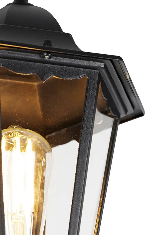 Kültéri lámpa fekete 220 cm 3-lámpás IP44 - Havana