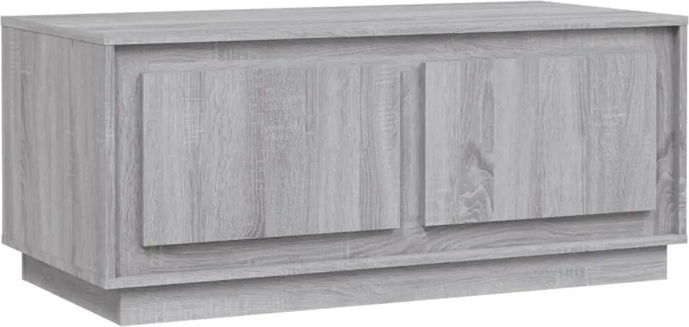 vidaXL szürke sonoma színű szerelt fa dohányzóasztal 102x50x44 cm