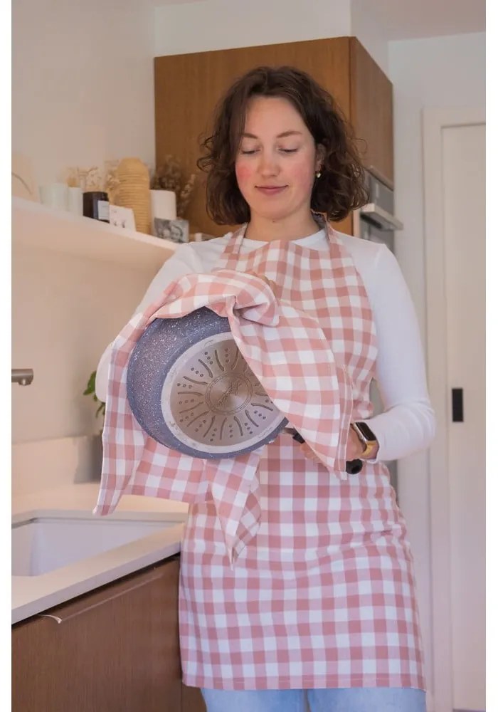 Pamut kötény Gingham – Tiseco Home Studio