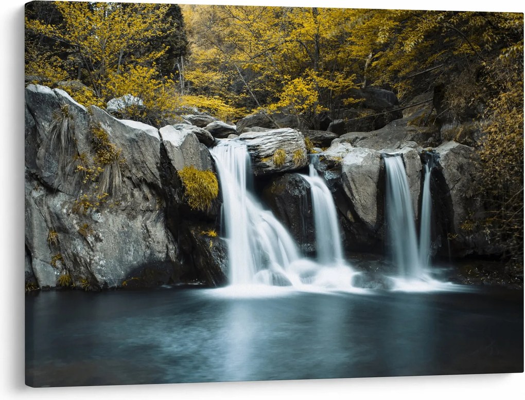 Kép - vízesés, Lushan, Kína (70x50 cm)