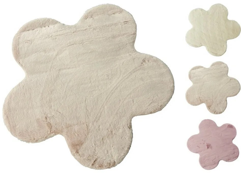 Flower Beige szőnyeg, átmérő 90 cm