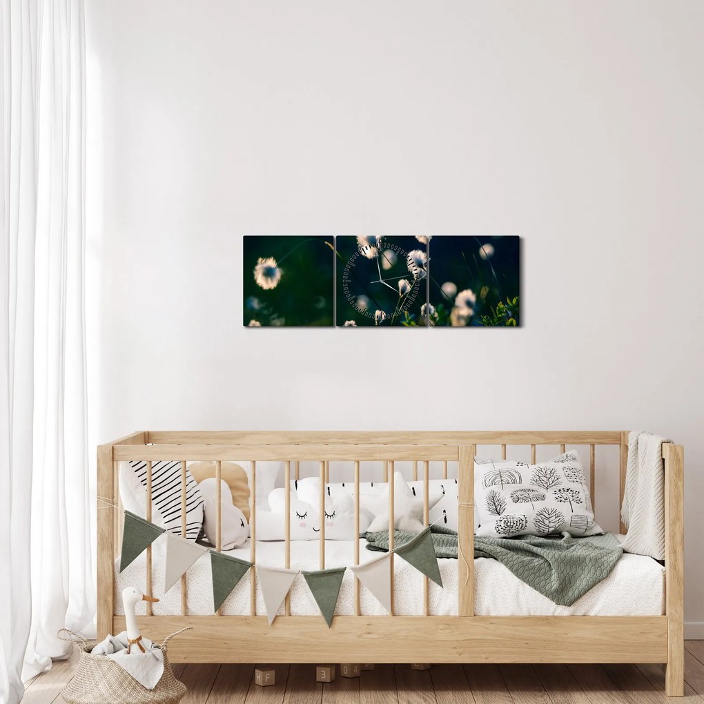 Kép - Fű (órával) (90x30 cm)