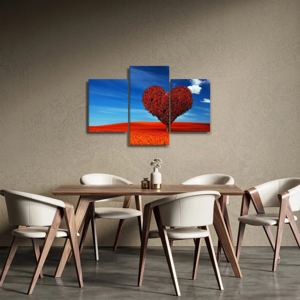 Kép - szív, fából (90x60 cm)