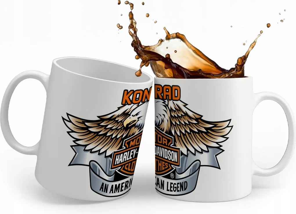 Harley Davidson Névvel Ellátott Bögre